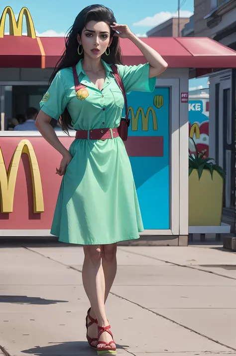 LisaLisa trabalhando no McDonalds