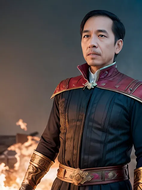 jokowi wear doctor strange outfit, 4k, best quality, masterpiece, ultra high res, beautiful lighting, (realistic, photo-realisti...