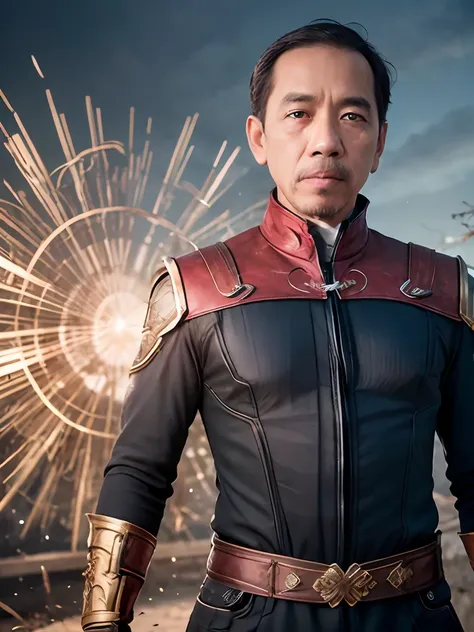 jokowi wear doctor strange outfit, 4k, best quality, masterpiece, ultra high res, beautiful lighting, (realistic, photo-realisti...