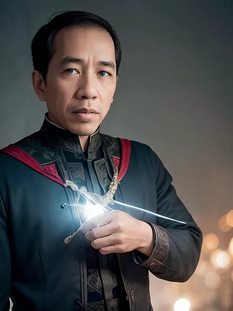 jokowi wear doctor strange outfit, 4k, best quality, masterpiece, ultra high res, beautiful lighting, (realistic, photo-realisti...