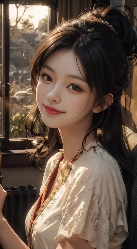 bright,joyous,Warm and soft lighting,sun set,Majestic,