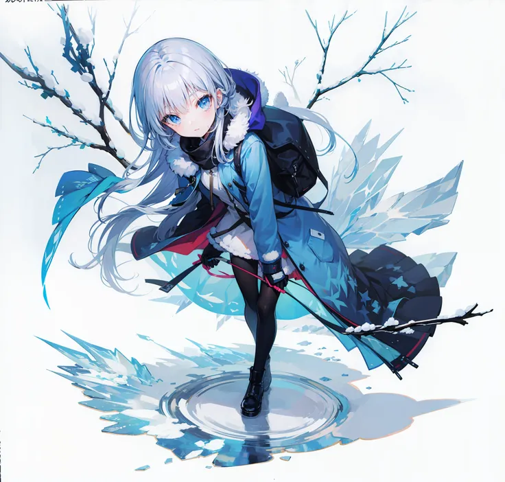 winter,Icy snow,beautifulgirl