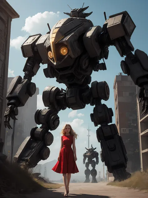 (masterpiece), (best quality),photorealistic, 8k raw photo,ultra high res,1girl,full body, robot carrying girl
(red dress), robot,glowing
jiqinvhai,huge robot, mecha,
mecha musume,mechanical parts,robot joints,headgear,full armor
detailed skin,solo,
film ...