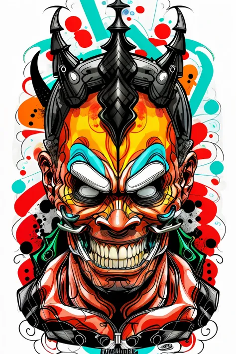 guttonerdvision6, coringa no estilo de 0mib, ilustrador, obra-prima, alta qualidade, 8k, highresolution, alto detalhamento, sorr...