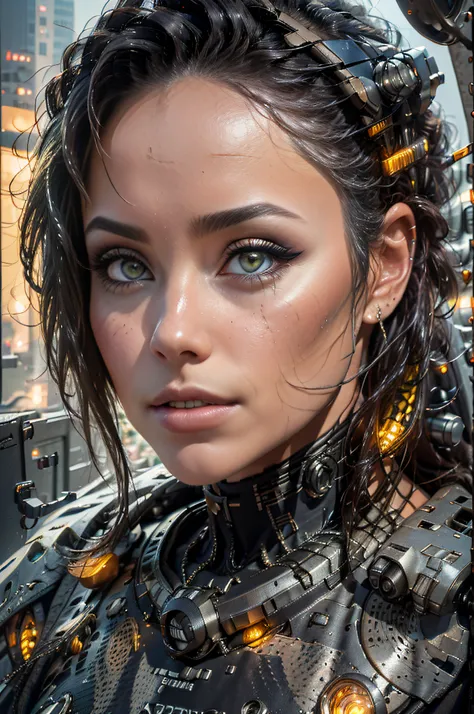 un hermoso astronauta cyborg marte, mujer latina, piernas largas, sci fi, longitud total, ojos detallados, cara hiperdetallada, ...