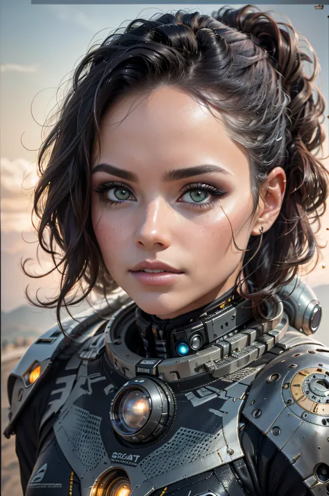 un hermoso astronauta cyborg marte, mujer latina, piernas largas, sci fi, longitud total, ojos detallados, cara hiperdetallada, ...