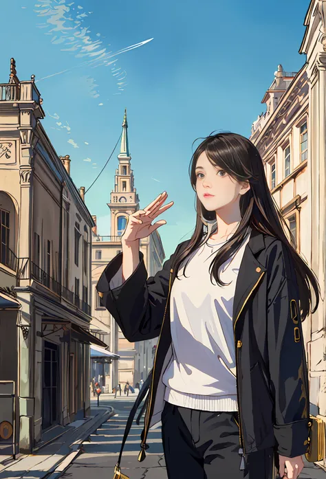 Model shooting style, (extremely detailed CG Unity 8k wallpaper), full-shot body photo of the most beautiful artwork in the world, stunning beautiful photo realistic available, super realistic super detailed photo, a beautiful girl as a female dancer,(Chat...