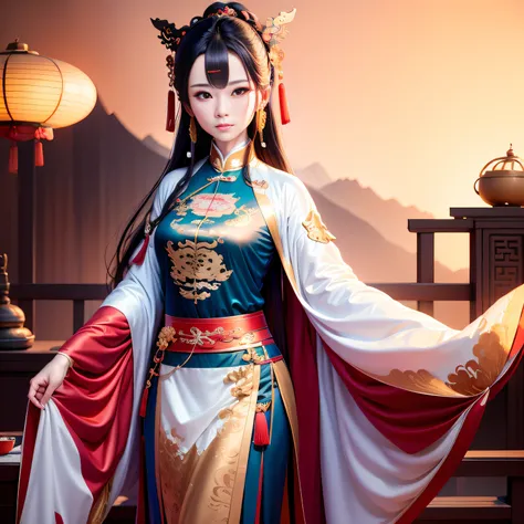 Ancient style Zhang Daoling Tianshi,Wearing a Taoist robe,