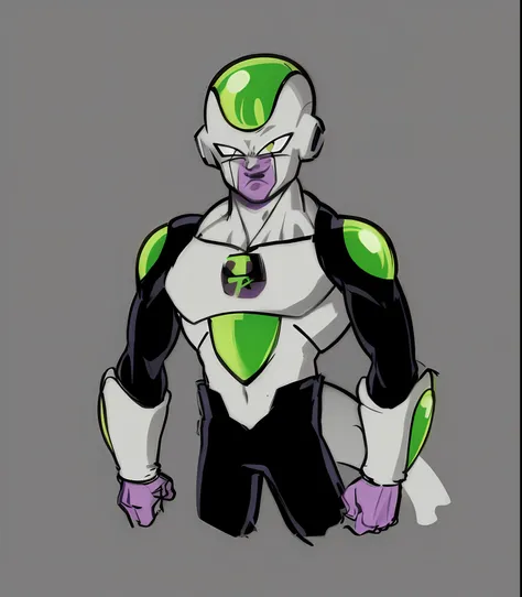 obra-prima, melhor qualidade, 1boy, frieza, close-up, olhando para o espectador, foco masculino, olhos vermelhos, solo, (sketchfab: 0,4), plano de fundo simples