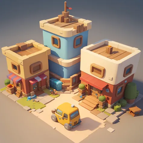 masterpiece, best quality, toon,3d,sandbox