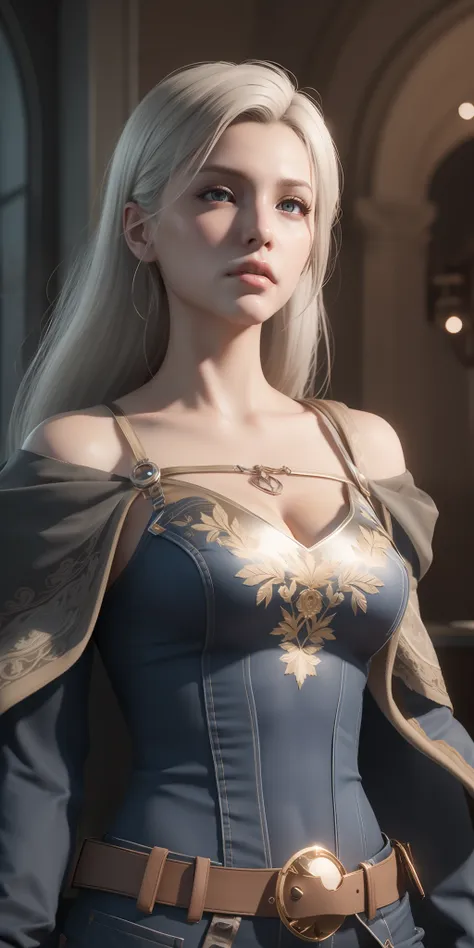 ultra pale woman, peitos grandes, unreal engine 5