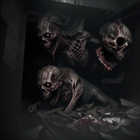 Silent Hill Venereal Horror Intense Peeling Biological Dark Horror, terrifying living hell brutal crushing emotional suffering cinematic dynamics, detalhes extremos, HDR, 4k, Ultra-HD detalhado, fotorrealista hiper-realista Octane Render Unreal Engine, hp ...