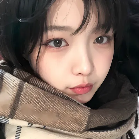 a close up of a woman with a scarf on her head, jin young shin, urzan, bae suzy, wan adorable korean face, young adorable korean...