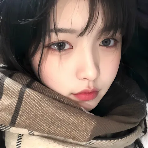 a close up of a woman with a scarf on her head, jin young shin, urzan, bae suzy, wan adorable korean face, young adorable korean...