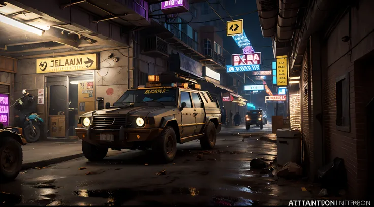 obra-prima, Army Soldiers, Tanques, dia em uma cidade cyberpunk bustling with neon signs, noite, lotado de pessoas, aesthetic cyberpunk, Very detailed lighting, Dramatic, trending digital art in Artstation 8k HD realistic detailed high definition, detalhad...