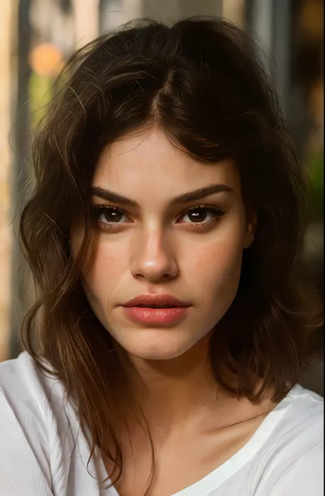 (close-up, editorial photograph of a futuristic 19-year-old woman), (highly detailed face:1.4) (smile:0.7) (background inside da...