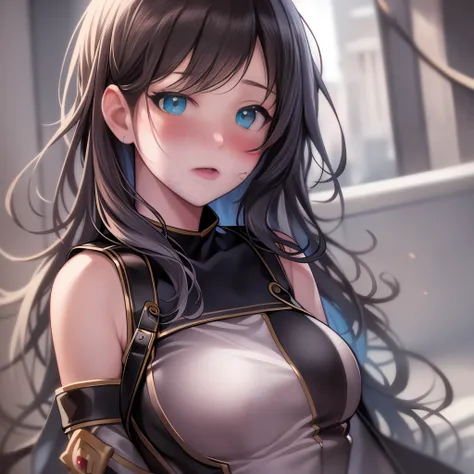 ((blush:1.1)),Masterpiece, highres, detailed face, detailed body render, 1girl, solo, beautiful eyes and detailed face, Accurate simulation of light-material interaction, 8K RAW, cinematic lighting, anime, UHD, high Quality,((cowboy shot)),((1girl, solo)),...