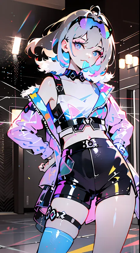 full body, 1girl, loli, solo, eye focus,masterfully crafted glow, pink lens flare, cinematic background,colourful, hyper details...