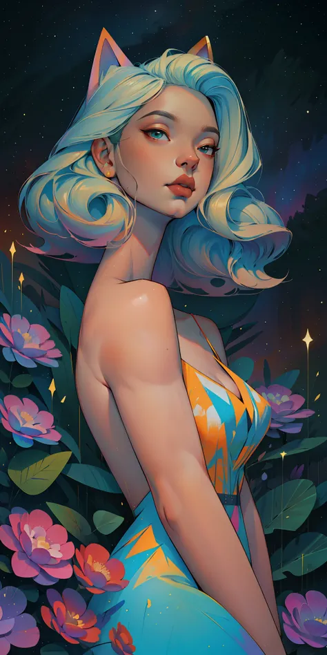 professional,Beauty,approaching perfection,Dynamic,Highly detailed,Artstation,Concept art,Smooth,sharp-focus,an illustration,Artists: by Carne Griffiths, Wadim Kashin,leonid afremov,kandinsky,Psychedelic,crystals foil,stylish,fantastic,portrait of a, up cl...
