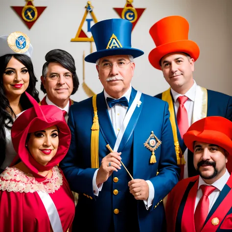 contrata foto de um homem, freemason, dressed in the costumes of the masonic lodge