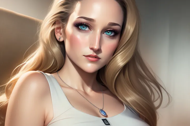 um retrato da atriz leelee sobieski, loira, boca fechada, olhos sedutores, ao estilo gta v, (((gta sandreas)))