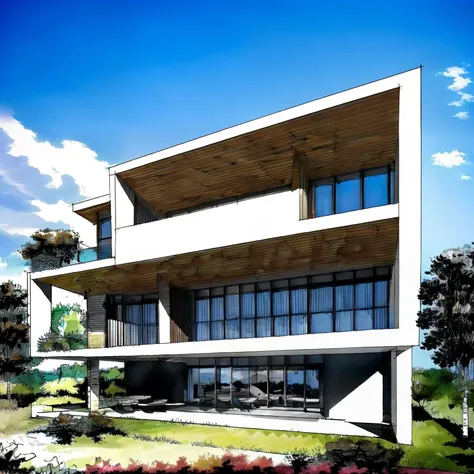 casa minimalista en la playa