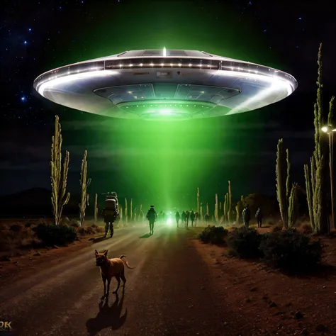 ufo abducting many and people and and animals, cinematic images with perfect lights and shadows, 8k