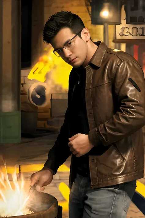 1man, big bump, Stubble,
a 30 year old muscular male wearing glasses, long-sleeve white shirt and tie, wearing leather shoes,
Full body, Soft lighting,
masterpiece, Best quality, 8K UHD, Digital SLR, filmgrain, Fujifilm XT3 photorealistic painting art