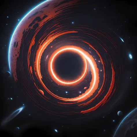 4k other space galaxy,black hole with smooth lightning