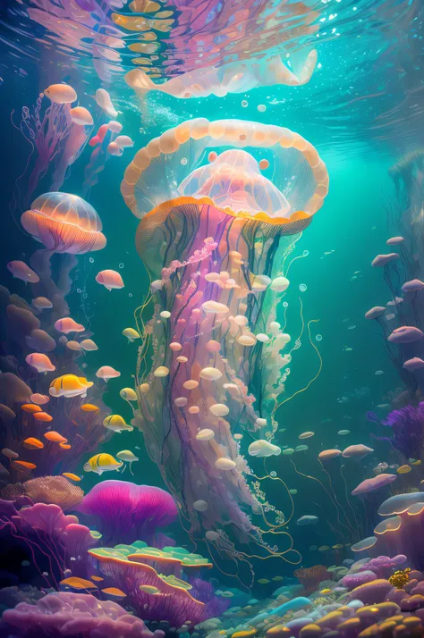 idolfish,air_bubble, bubble, no_humans, ocean, underwater, water, water_drop