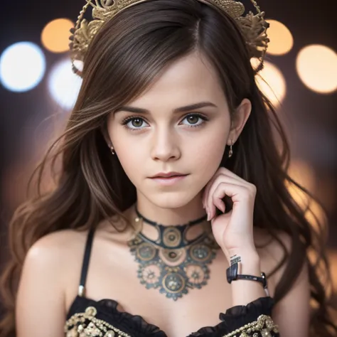 ((emma watson: 1.5)), (bela mulher steampunk impressionante), (corpo inteiro: 1.3), (ftorealista:1.5), (olhos ultra-detalhados),...