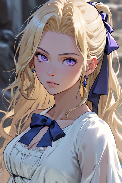 masterpiece, best quality, unreal engine,ultra_detailed,ultra_res,
1girl, celes chereblonde,wavy hair, purple eyes, parted bangs...