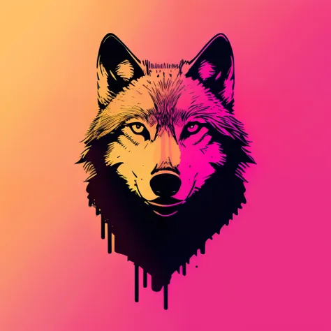 (nvinkpunk:1.2) (snthwve style:0.8) wolf, anthro, lightwave, sunset, intricate, highly detailed