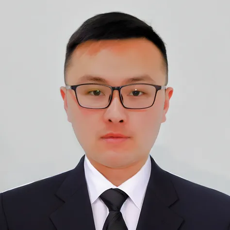 There was a man in a suit,With a tie,Wearing glasses