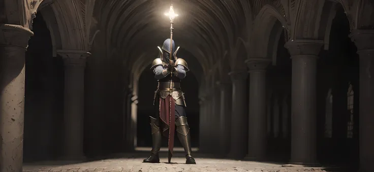 der riese, Protoss, Black Plate Armor, Four arms, German two-handed sword, North Sea, Renaissance, Gothic art, Cinematic lighting, first person perspective, 8K, High quality, 巨作,Religious atmosphere,Classical era