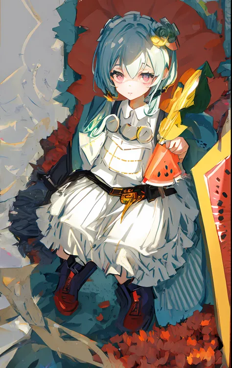 Mechanical girl watermelon