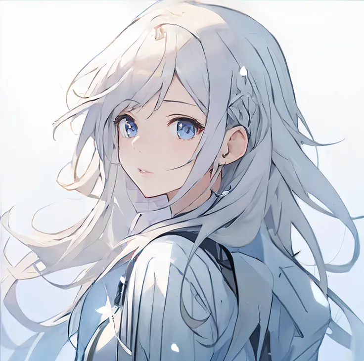 Anime girl with long white hair and blue eyes, Girl with white hair, Perfect white haired girl, Silver hair girl, white haired Cangcang, white-haired god, Girl silver hair, Silver hair (pony tails), white haired lady, Kantai collection style, silber hair, ...
