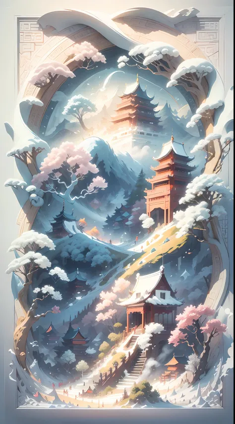 relief painting style