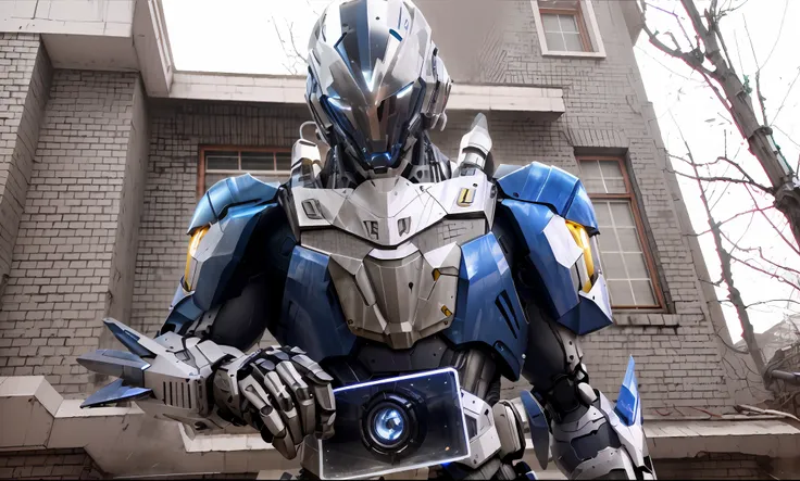 photorealestic,Machinary,mechs,Technologie,musculous,glowing light eyes,Burly body,style of photography,Real scenery(Metallic texture 1.8)(Excess detail 2)(High resolution1.6)(4K clarity1.9)(Carbon fiber 1.5)(Metal reflection 1.5)