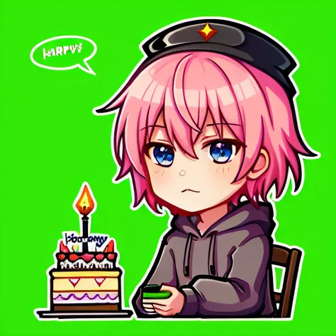 a boy with, (natsuki:1.2), pink hair,"/imagine prompt:emoji table
anime boy with pink hair wearing hoodie,blue eyes，cute boy wit...