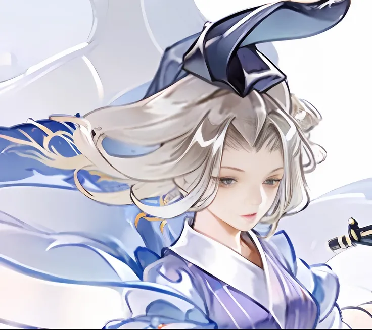 Close-up of cartoon character with sword,touhou character, Anime Art Style 2d Anime style, China-style,