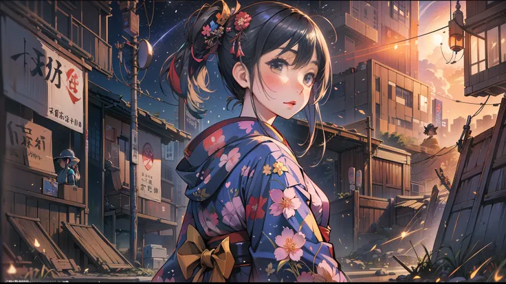 There is a woman in a Japanese-style dress posing for a photo, Sexy girl, Japanese girl, trending on cgstation, Wears a wide Japanese uniform, trending at cgstation, Sexy :8, japanaese girl, Rich Japanese style, 2 d cg, Japanese model, Attractive girl, 4 k...