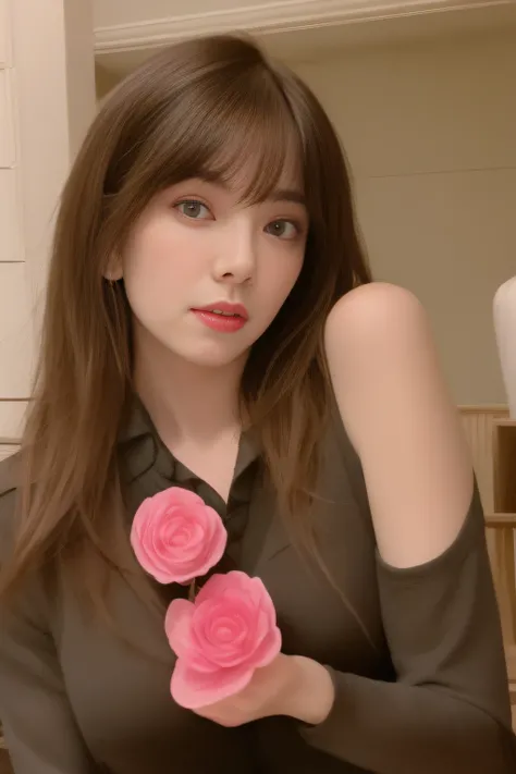 Super detail, High quality, Masterpiece, ccurate, High details,RAW photogr,one-girl,shoulder width,asian descent,young korean girl,with a good figure,Slender figure,small heads,Full body photo,long leges,slightly thicker thighs(1.2),White T-shirt(Attire),T...