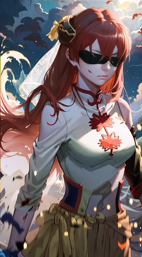 blindfolded eyes,