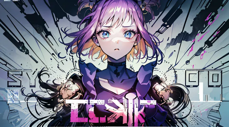 ((((dramatic))), (((gritty))), (((intense))) film poster featuring a young woman as the central character. She stands confidently in the center of the poster, wearing a stylish and edgy outfit, with a determined expression on her face. The background is da...
