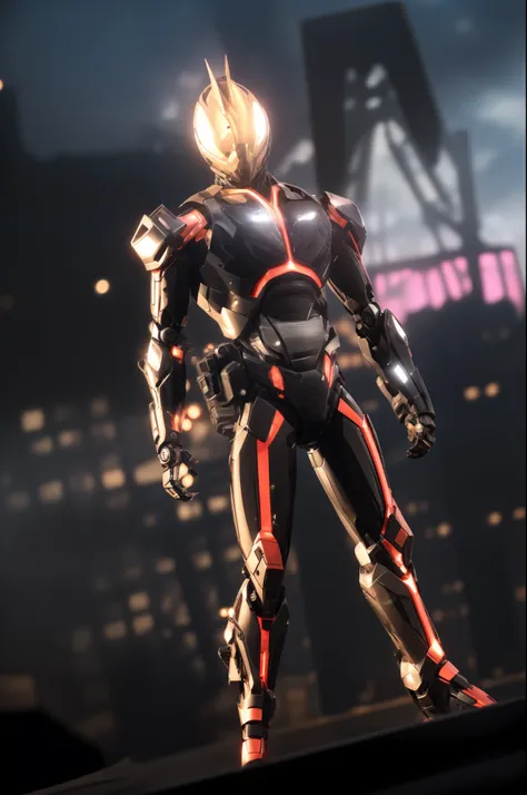 best qualtiy， 4k wallpapers， tmasterpiece， Extremely detailed CG unity 8k wallpaper， Extremely detailed eyes， photorealestic，Machinary，mechs，Technologie，musculous，glowing light eyes，Burly body，style of photography，Real background（Metallic texture 1.8）（Exce...