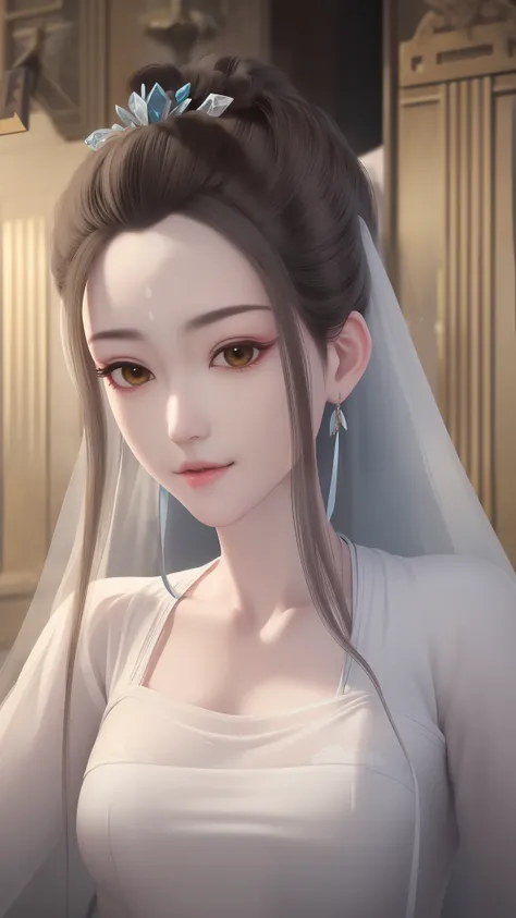 painting masterpiece,paint quality tag,super ultra detail,HD 8K wallpaper,Pure blue and white,Quaint,Pure,Sweet,Plainclothes in the palace,Natural movement control,Crystal glowing eyes,Refined face,Outstanding attention to detail,full bodyesbian