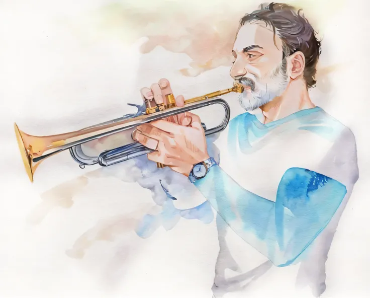 Waterbrush Stroke, watercolor