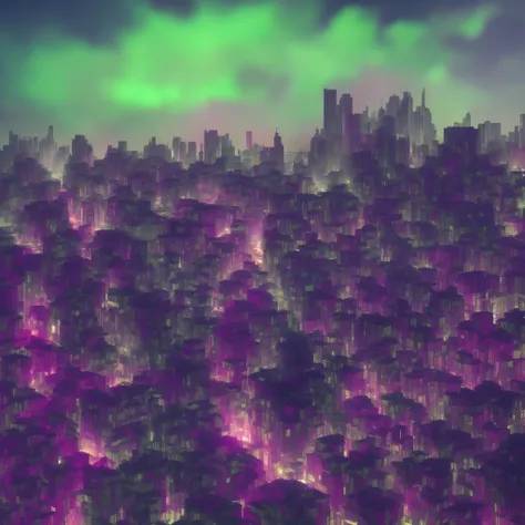 Cyber City,intensive,High-rise buildings,photorealestic,High Picture Quality,Light,the night,neonlight