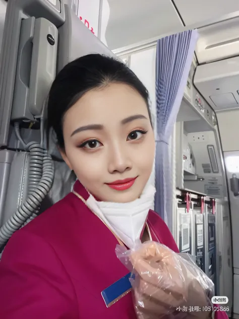 An Allard woman in a pink uniform holds a bag of food, 8k selfie photograph, xue han, wenfei ye, Li Zixin, Lu Ji, xintong chen, lulu chen, mingchen shen, wei wang, Gemma Chen, chengyou liu, Lin Qifeng, shaxi, jinyiwei, Wu Liu, Zhang Wanting